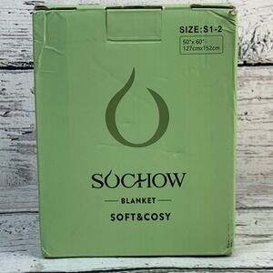 SOCHOW Flannel Fleece Blanket Soft Cosy‎ Warm Lightweight 50"x60"